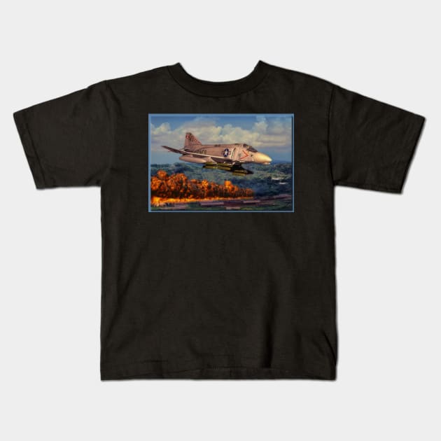 F4 Phantom Kids T-Shirt by rgerhard